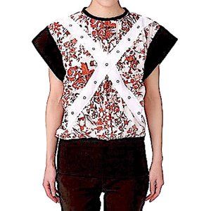 J.W. Anderson Crossband Top with Rivet Detail Size 4